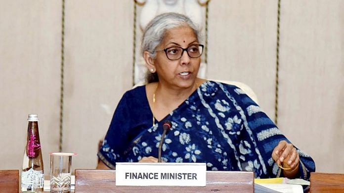 A file photo of Finance Minister Nirmala Sitharaman | ANI photo