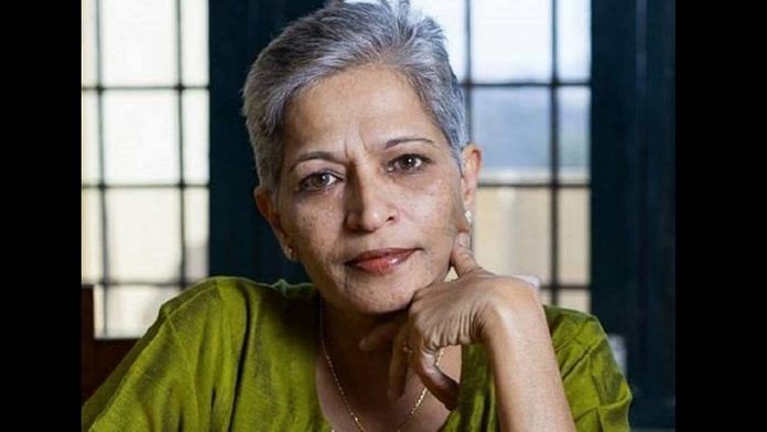 A file photo of murdered journalist Gauri Lankesh | Twitter | @gaurilankesh