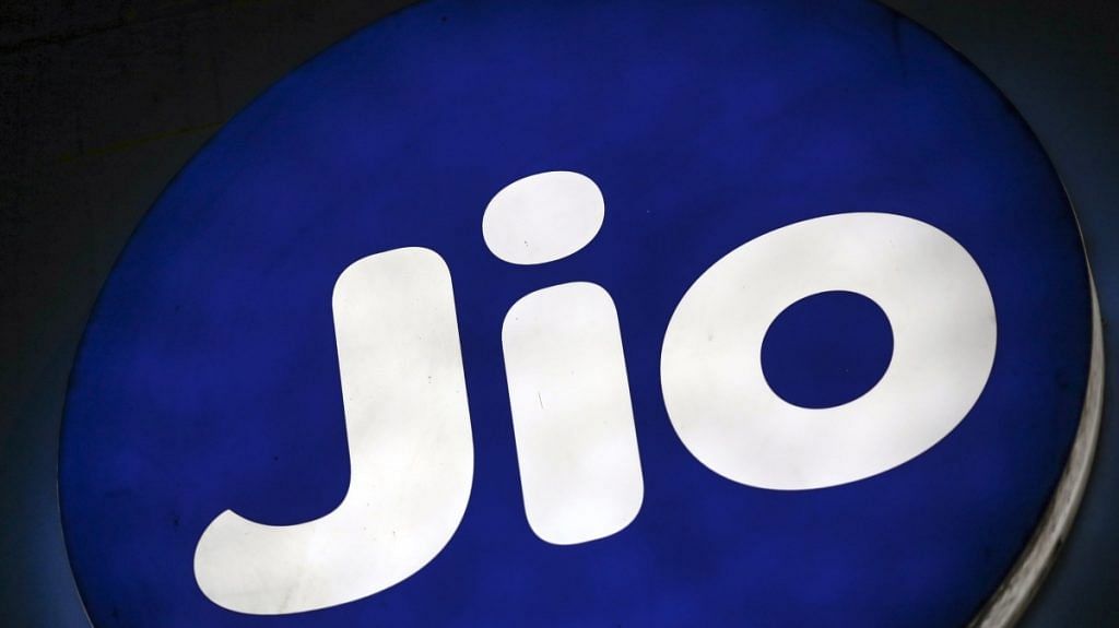 The logo of Reliance Jio is displayed at a store in Mumbai | Representational image | Photographer: Dhiraj Singh | Bloomberg