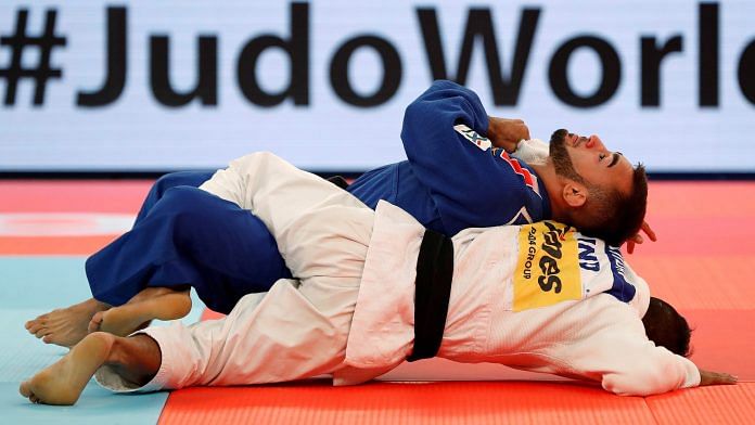 Representational image | India's Vijay Kumar Yadav during a match at the 2019 World Judo Championships | REUTERS Photo via ANI