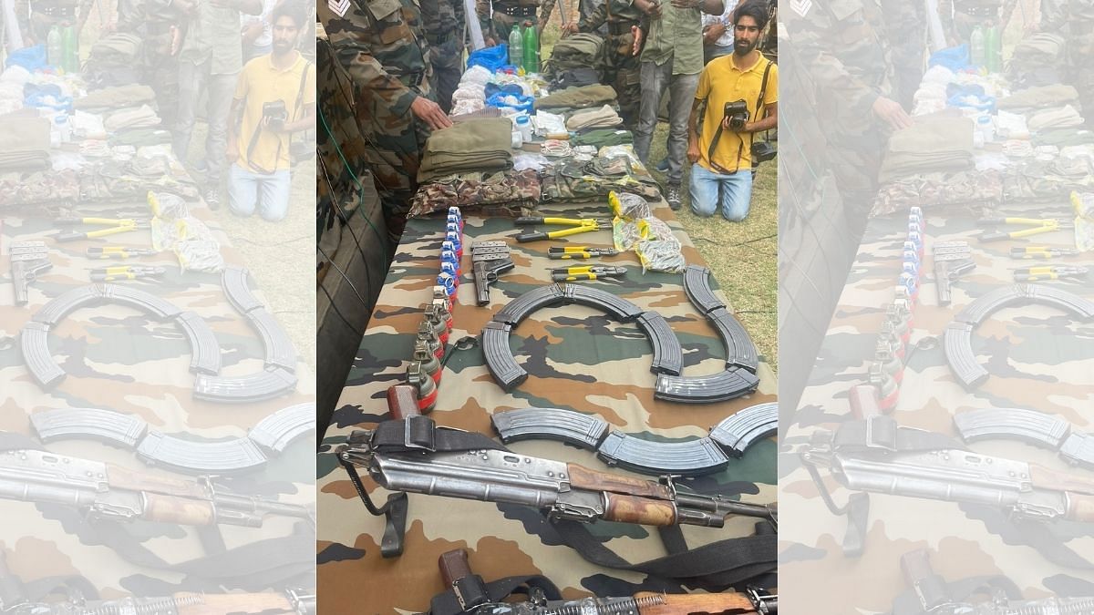 Arms recovered from the alleged terrorists | By Special Arrangement