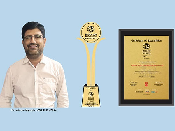 Unified Voice bags India 500 Most Promising IT Company Award 2021 for ...