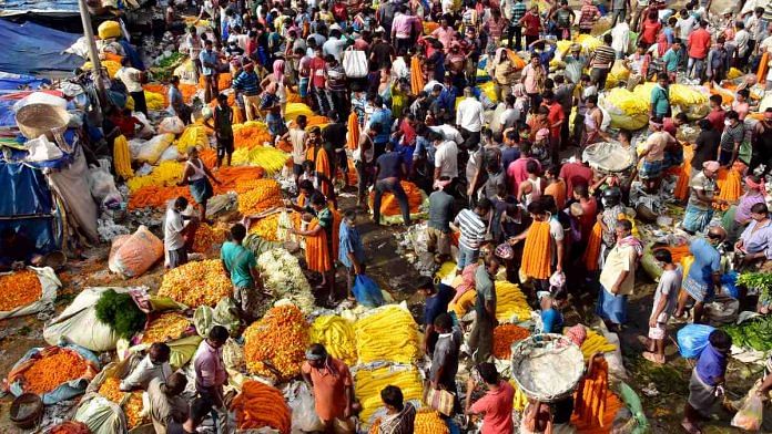 Representational image for people flouting social distancing norms | File photo: ANI