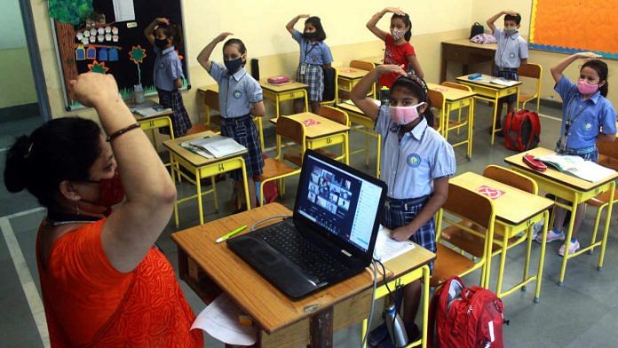Representational image | Students in a class in Haryana | ANI