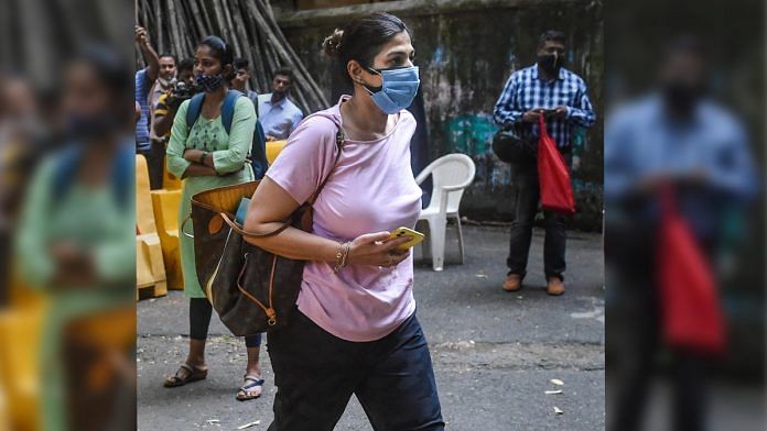 Bollywood actor Shah Rukh Khans manager Pooja Dadlani arrives at the sessions court for a hearing on Aryan Khan's drugs case in Mumbai, on 20 October 2021 | PTI