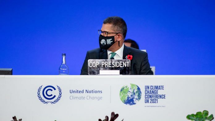 President of COP26 Alok Sharma during the opening of the UN Climate Change Conference in Glasgow, UK on 31 October 2021 | Photo: Emily Macinnes | Bloomberg