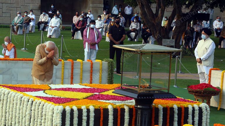 PM Modi, President Kovind, others — tributes flow in for Mahatma Gandhi on birth anniversary