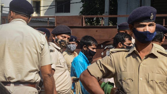 One of the nine convicted in the 2013 Gandhi Maidan serial blasts case, in Patna on 27 October 2021