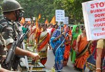 A protest in Tripura against communal violence targeting Hindus in Bangladesh | Representational photo | PTI