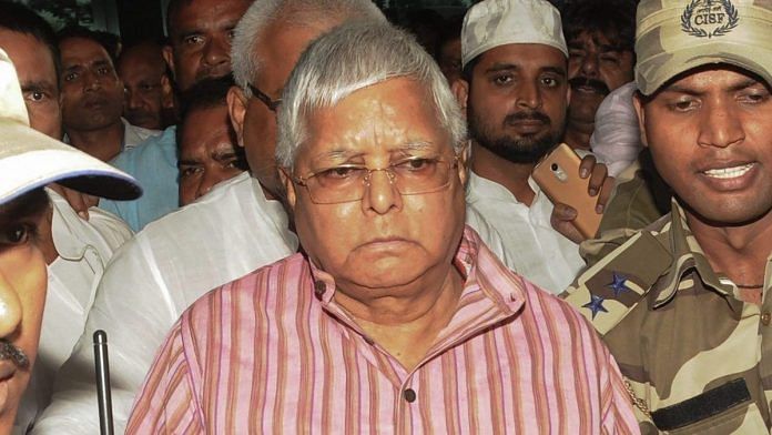Former Bihar CM Lalu Prasad Yadav | PTI