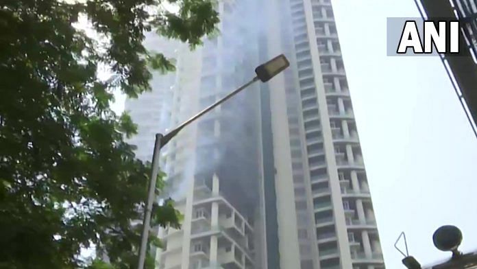 File photo of Avighna Park apartment building on Curry Road in Mumbai where fire broke out Friday morning| Twitter/@ANI
