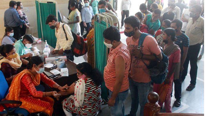 Representational image | At a government vaccination centre in Gurugram on 1 October 2021| | Photo: PTI
