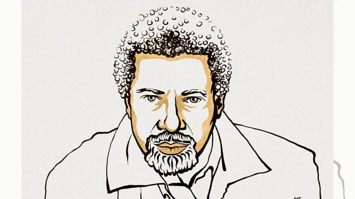 Illustration of Tanzanian writer Abdulrazak Gurnah| www.nobelprize.org