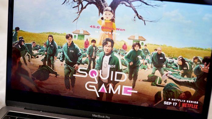 The Netflix television series 'Squid Game' on a laptop computer arranged in the Brooklyn Borough of New York, US| Bloomberg