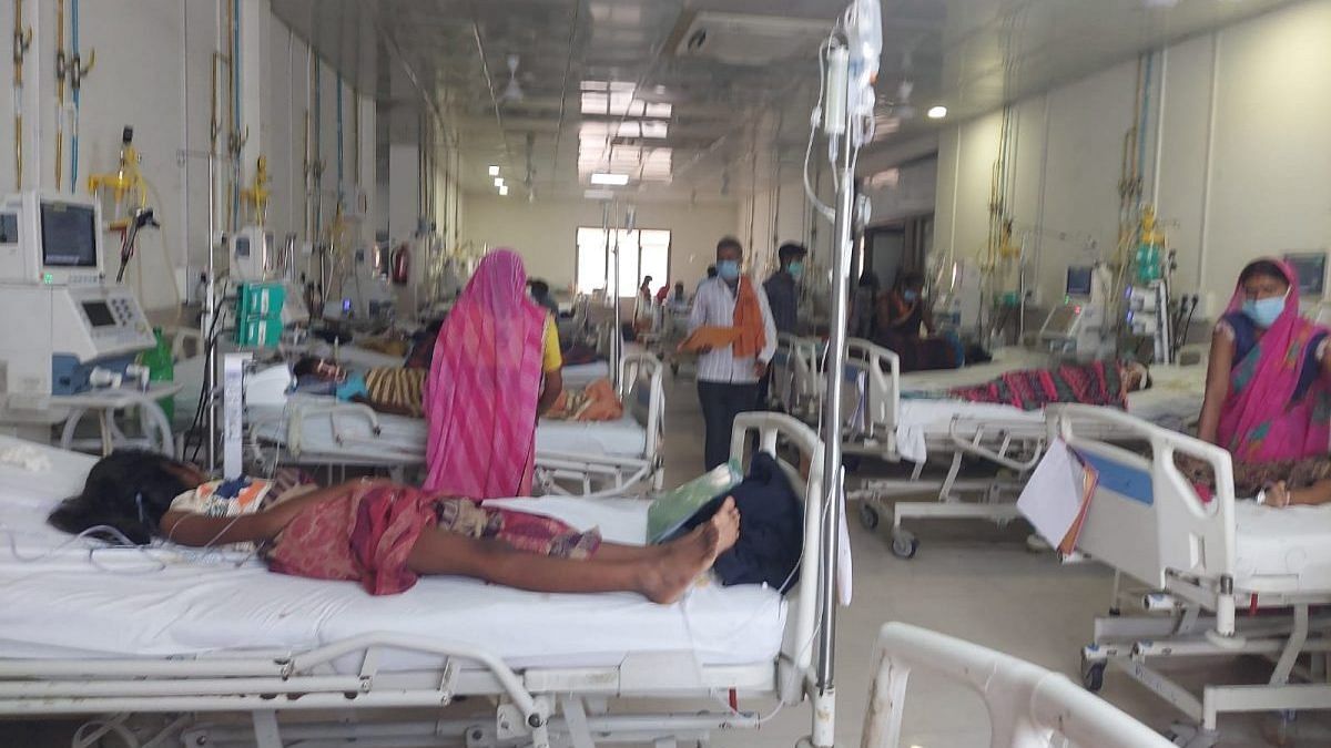 At the emergency ward at the BRD Medical College where AES patients are being treated on ventilators | Photo: Unnati Sharma/ThePrint