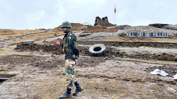 A soldier at the LAC in Arunachal Pradesh | Nirmal Poddar | ThePrint