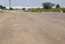 The open space at Sector 47 Gurugram where namaz was offered before protests led to a shift in location | Soniya Agrawal | ThePrint