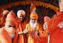 Representational image. | A file photo of Akhara Parishad General Secretary Hari Giri Ji during the coronation ceremony of the newly-appointed Mahant of Baghambari Gaddi Mutt, in Prayagraj on 5 October. | Photo: ANI