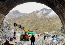 Work ongoing at the under-construction Sena Tunnel in Arunachal Pradesh. | Photo: Nirmal Poddar/ThePrint