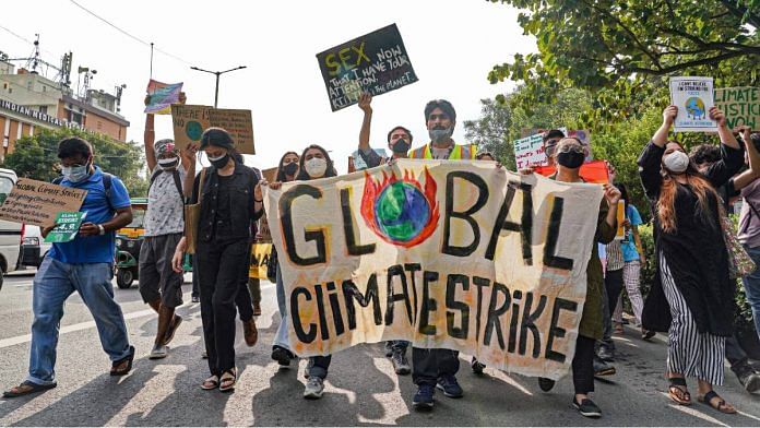 A protest march against climate change in Delhi | Representative Image | ThePrint