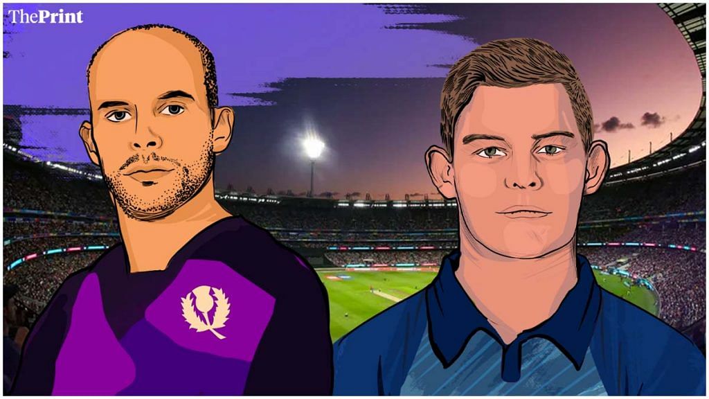 Scotland captain Kyle Coetzer (left) and Namibia captain Gerhard Erasmus will lead their teams against India in the Super 12 stage | Illustration: Prajna Ghosh