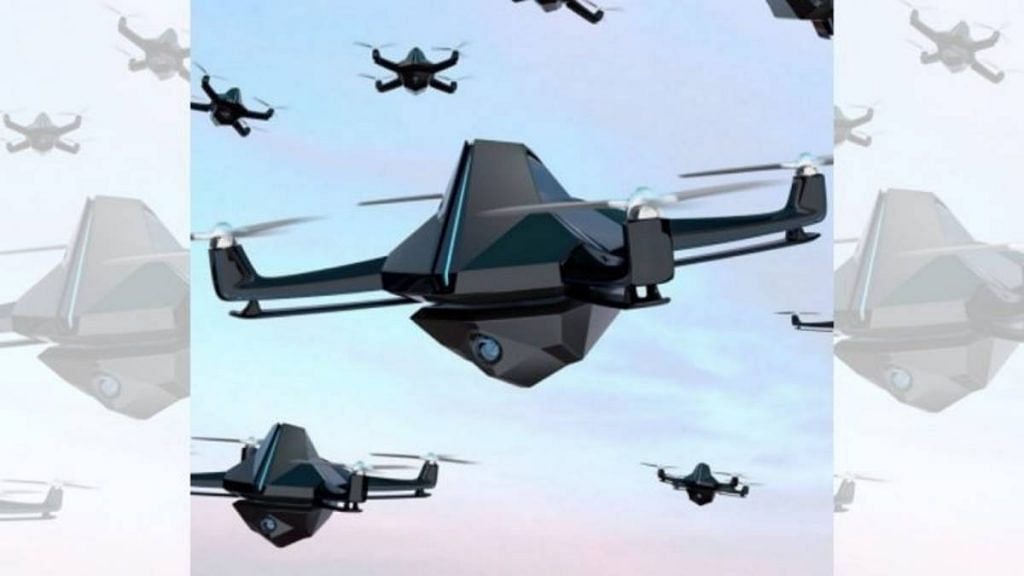Representative image of swarm drones. | sameerjoshi73.medium.com