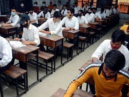 Students sit for the class 10 board examination in Jammu and Kashmir | Representational image | ANI photo