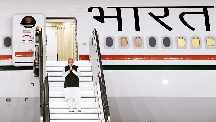 Prime Minister Narendra Modi before leaving for Rome to attend the G20 Leaders Summit, in New Delhi on 29 October | PTI Photo