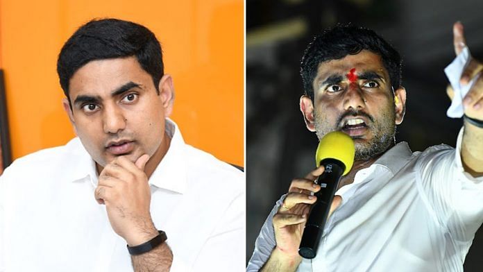 Former Andhra CM N. Chandrababu Naidu's son Lokesh Nara has undergone a stark makeover, as evidenced in his latest public appearances (R) | Photos by special arrangement