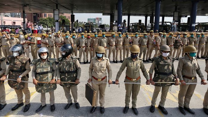 Representational image. | A file photo of UP Police personnel. | Photo: ANI