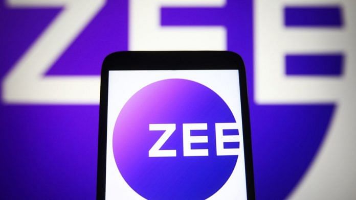 Zee Entertainment Enterprises Limited logo of an Indian media conglomerate on a smartphone screen | Photographer: SOPA Images/LightRocket/Getty Images via Bloomberg