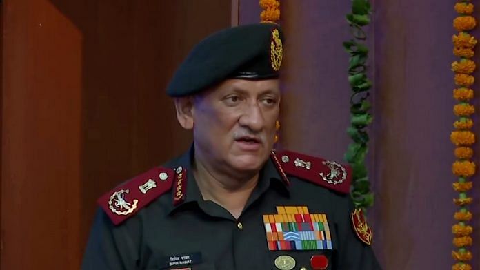 File photo of Chief of Defence Staff General Bipin Rawat | ANI Photo