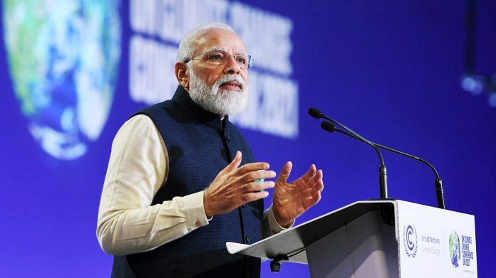 PM Narendra Modi at the COP26 summit in Glasgow on 1 November 2021 | ANI photo