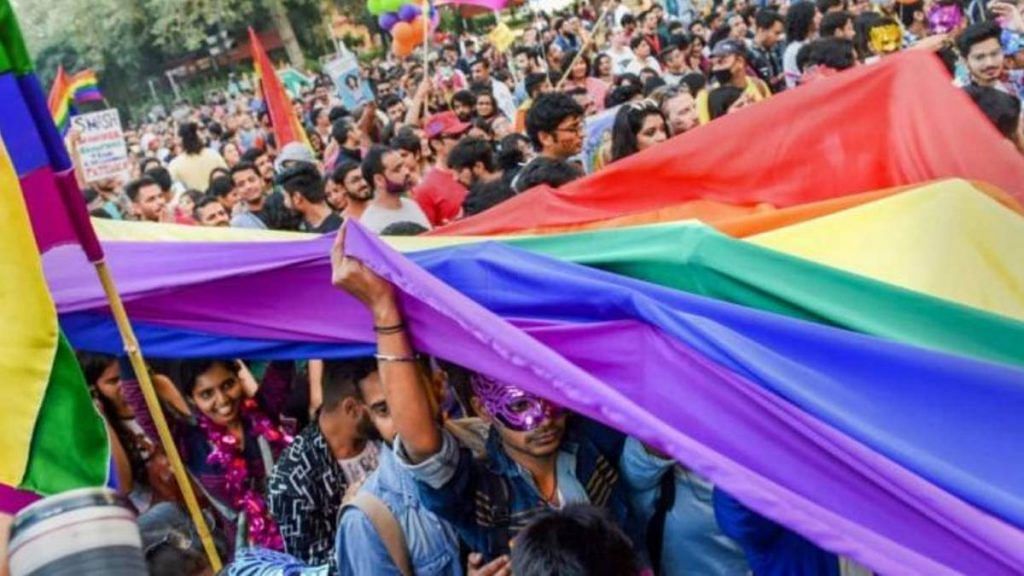 File photo of members and supporters of the LGBTQIA+ community during a pride march in Delhi | Representational image | Atul Yadav | PTI