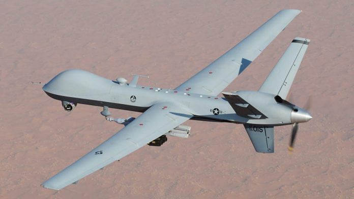 Representational image of a US Air Force MQ-9 drone | Wikimedia commons