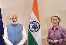 Prime Minister Narendra Modi with President of European Commission Ursula von der Leyen, in Rome, on 29 October 2021