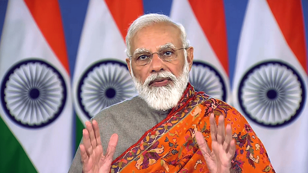 PM Narendra Modi addresses the nation, through video conferencing, on 19 November 2021 | ANI