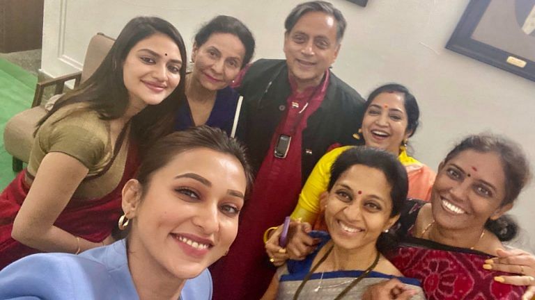 ‘Done in good humour,’ says Shashi Tharoor as photo with ‘attractive’ women MPs gets him trolled