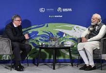 Prime Minister Narendra Modi meets Microsoft co-founder Bill Gates on the sidelines of the COP26 Summit in Glasgow on 2 November 2021|PTI