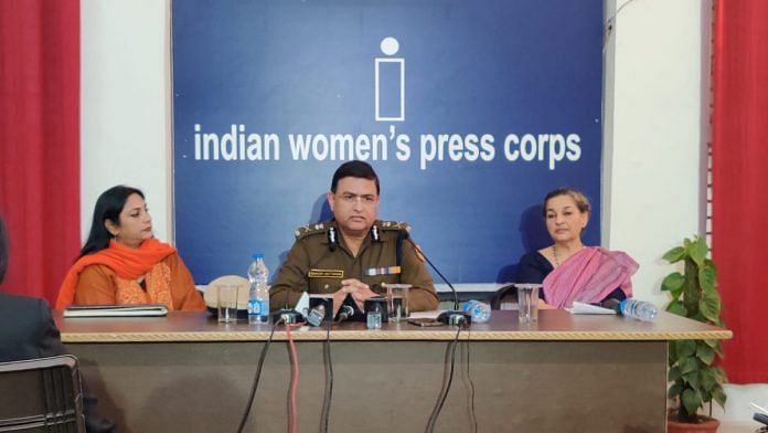 Delhi Police Commissioner Rakesh Asthana (centre) at the press conference Wednesday | Photo: Bismee Taskin/ThePrint