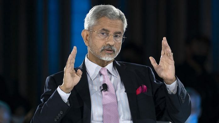 External Affairs Minister Subrahmanyam Jaishankar speaks during the Bloomberg New Economy Forum in Singapore, on 19 November 2021 | Photographer: Bryan van der Beek | Bloomberg