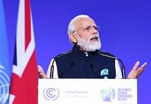 Prime Minister Narendra Modi addresses COP26 World Leaders' Summit , in Glasgow on 1 November 2021. | Photo: ANI