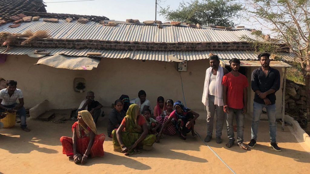 Residents of the Dalit hamlet in Rewa where Ashok Saket and his family live | Photo: Jyoti Yadav | ThePrint
