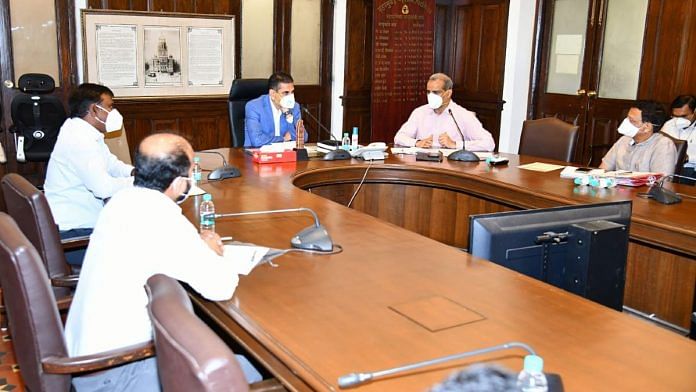 BMC Commissioner Iqbal Chahal chairs a meeting Monday to discuss Covid preparations | By special arrangement