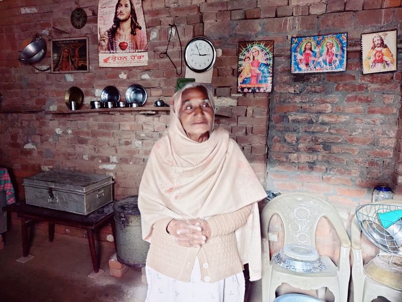 Sukhwant Kaur at her house in Dujowal village, Amritsar district | Shubhangi Misra | ThePrint
