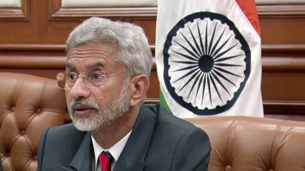 External Affairs Minister S Jaishankar during the 2nd India-Central Asia Dialogue via video conferencing in New Delhi on 28 October 2020 | ANI File Photo