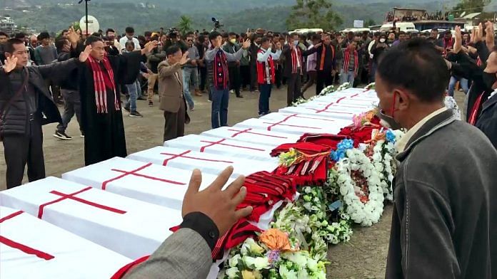 Last respects paid to the civilians killed in Mon district of Nagaland | ANI