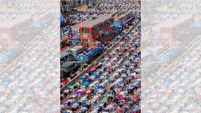 A photograph of the Bijwa Ijtema congregation near Dhaka taken by Ratul Dhar| Twitter | @TarekFatah