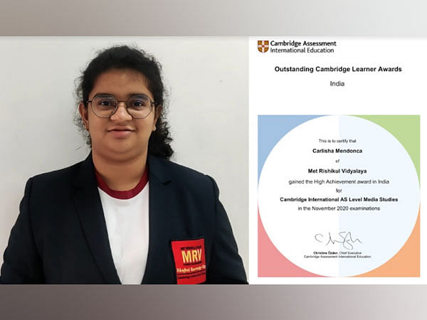 MRV student wins the esteemed Outstanding Cambridge Learner Award