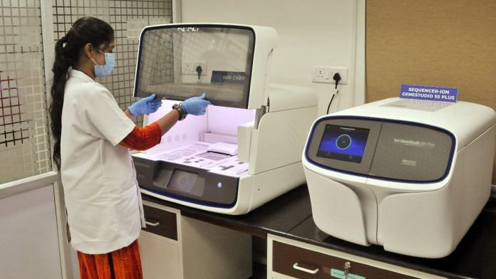 Samples being examined at the Genome Sequencing Lab at DMS, Chennai | Representational image: ANI